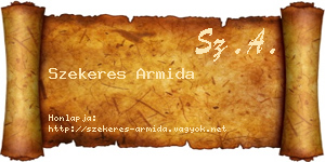 Szekeres Armida névjegykártya